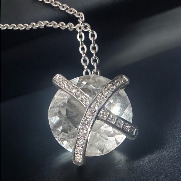 Swarovski Jewelry - Swarovski Crystal Silver Pendant Necklace